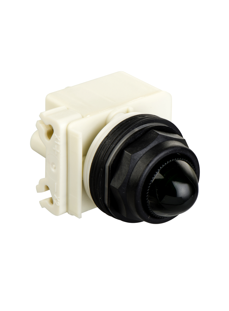 Harmony 9001SK Lampka sygnalizacyjna O30 zielona LED, BA 9s 24V AC plastikowa ośmioboczna