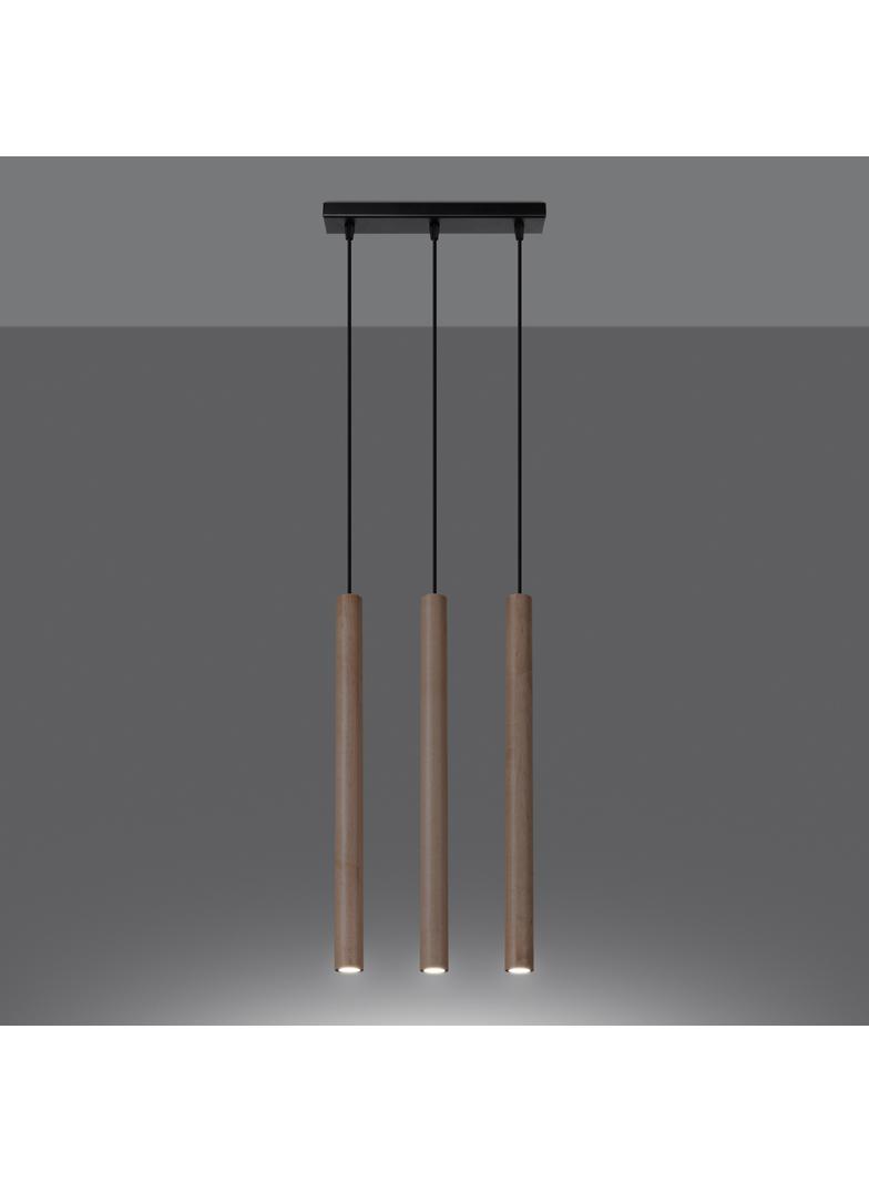 Sollux Lampa wisząca PASTELO 3L drewno SL.1267