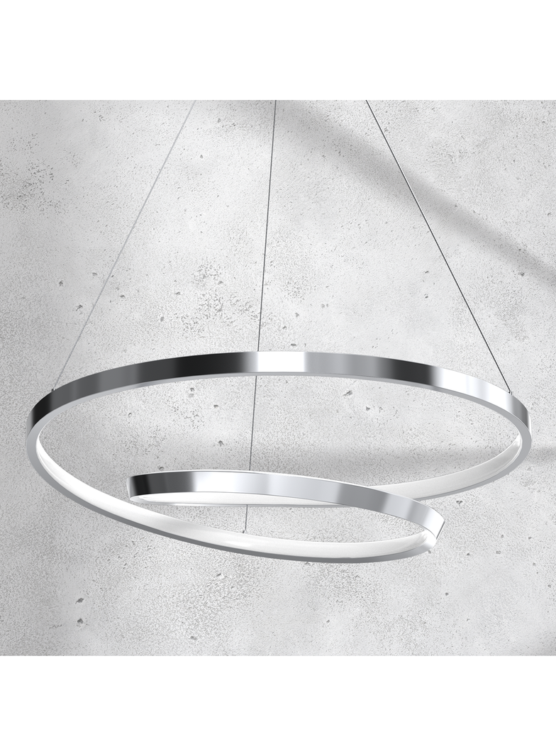MILAGRO Lampa wisząca LUCERO CHROME 48W LED