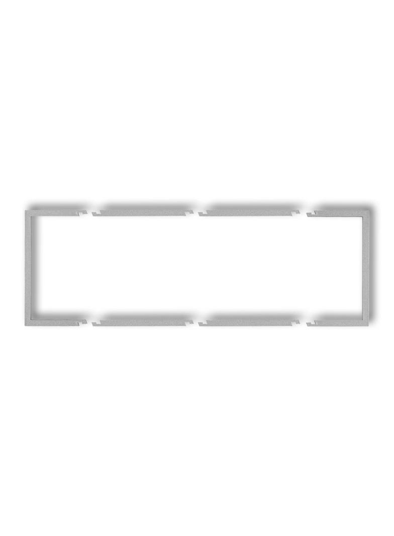 Ramka wypełniająca potrójna DECO srebrny metalik 7DRW-3 KARLIK