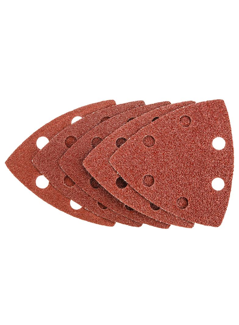 Papiery szlifierskie z rzepem, 83 x 83 x 83 mm (K60x2, K80x2, K100x1), 5 szt.