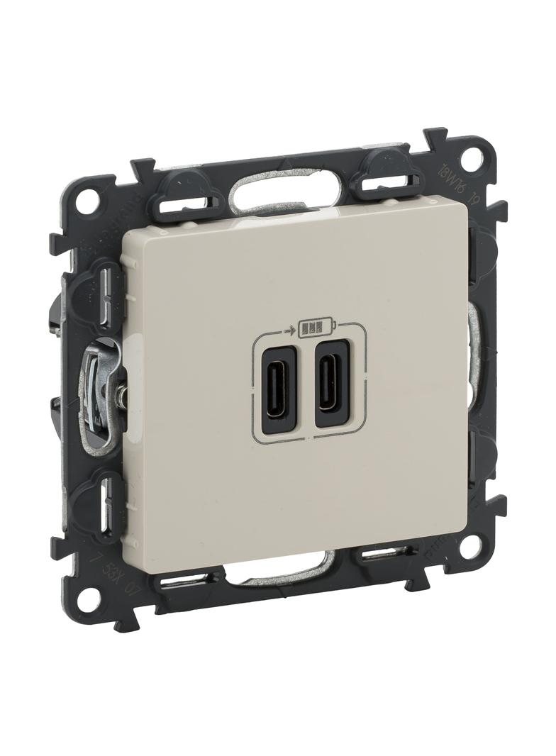VALIF:K ŁADOWAR 2XUSB TYP C, Legrand