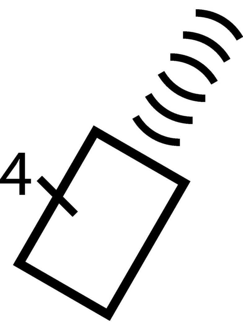 KNX q/e/s Pilot radiowy 4-kanałowy KNX RF TU404 HAGER