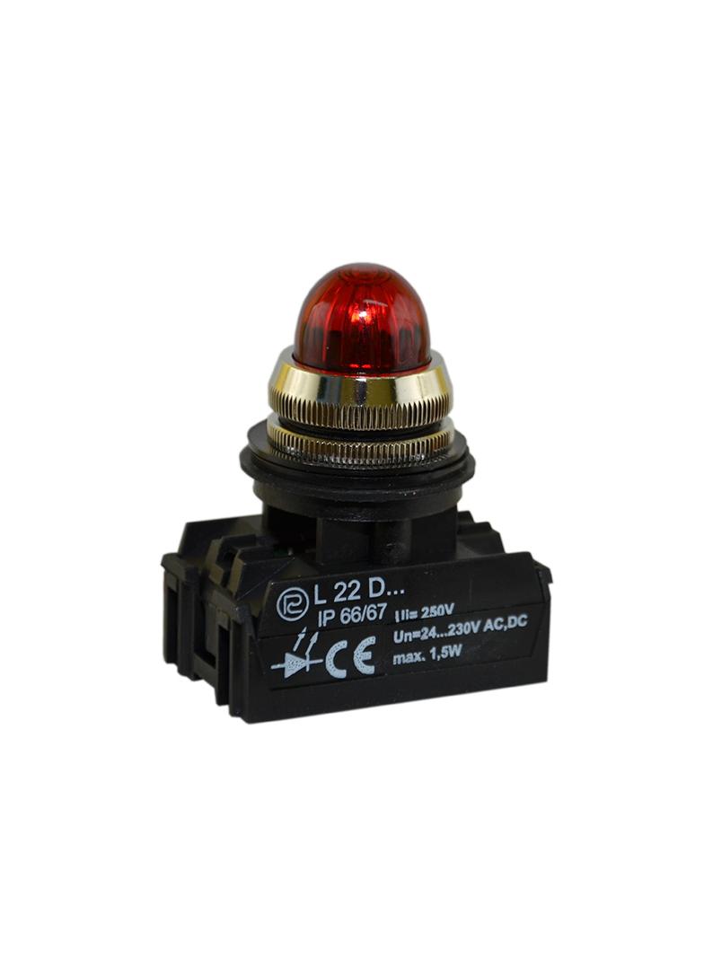 Lampka L22GDB 24V-230V czerwona