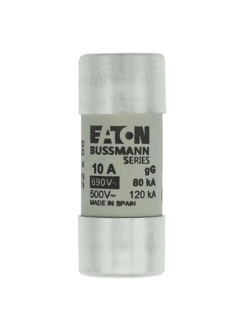 CYLINDRICAL FUSE 22 x 58 10A GG 690V AC Wkładka cylindryczna 22 x 58mm 10A GG 690V AC C22G10 EATON