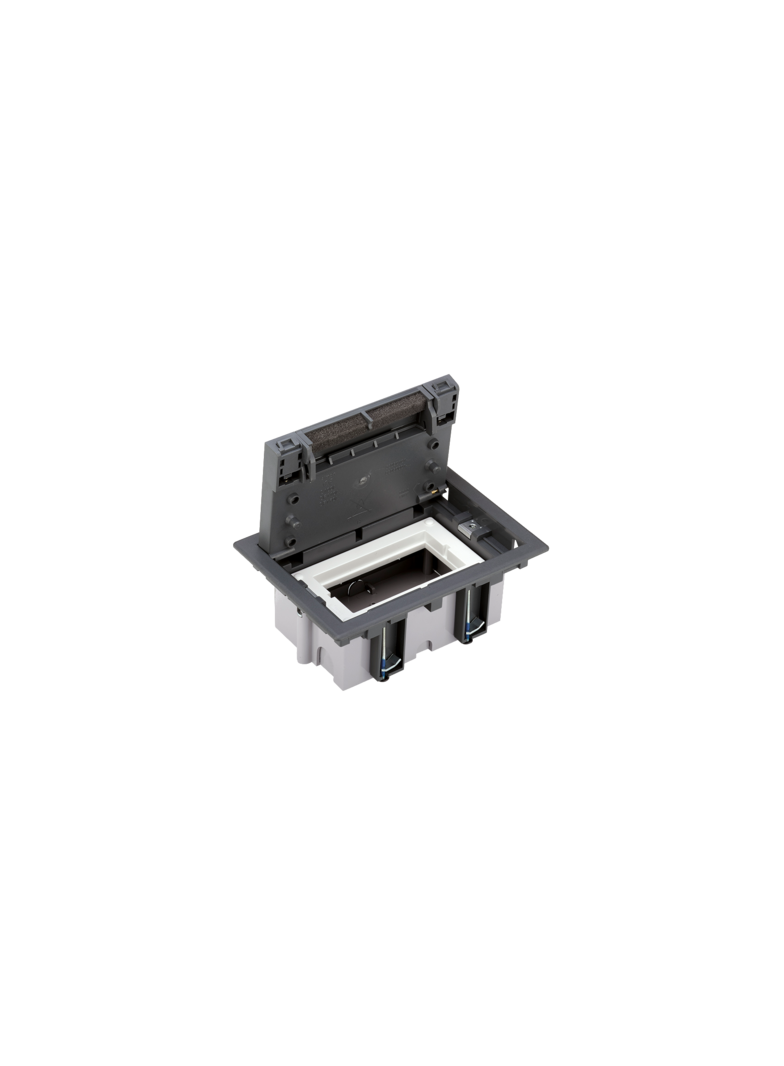 Simon Connect Puszka podłogowa S500 1-modułowa 2x K45 gł. 70mm szary 52050001-035 KONTAKT