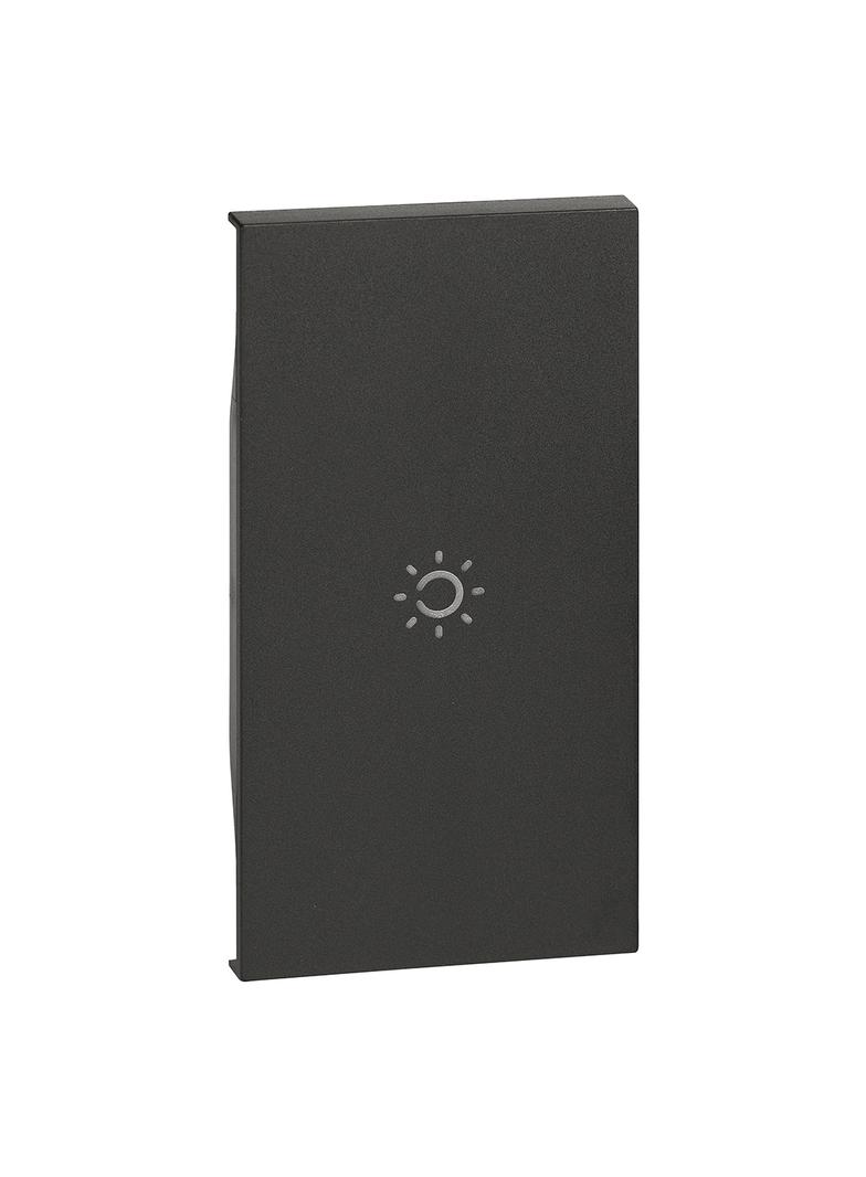 LIVING NOW - KLAWISZ Z SYMBOLEM  ŚWIATŁO  - 2 MODUŁY - CZERŃ, Bticino