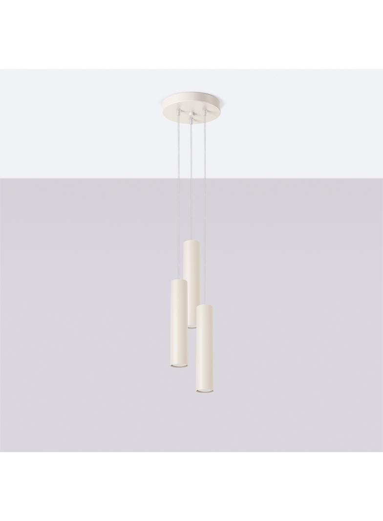 Sollux Lampa wisząca LAGOS 3P beżowa SL.1482