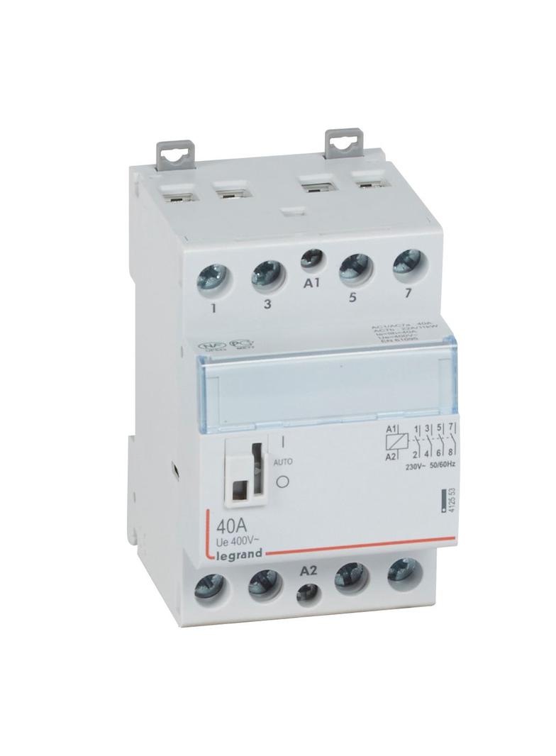 STYCZNIK MODUŁOWY SM 340 40A 230V 4NO Z MANIPULATOREM, Legrand