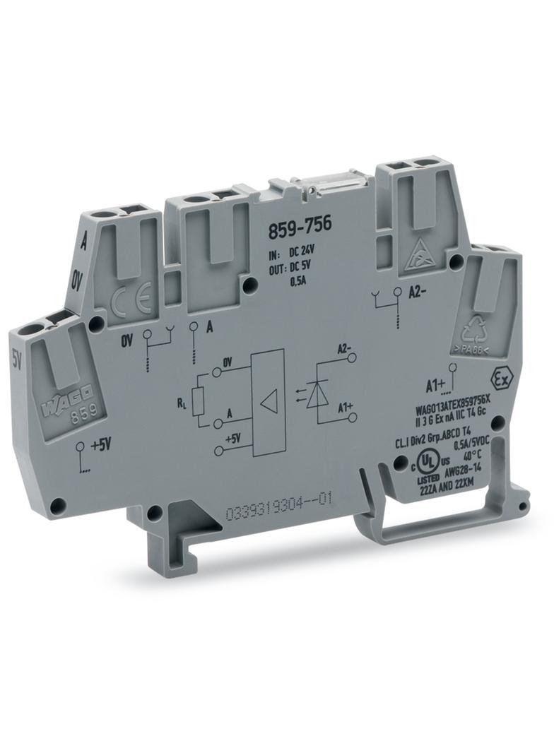 złączka z optoseparatorem 24VDC/5VDC/0,5A/10kHz
