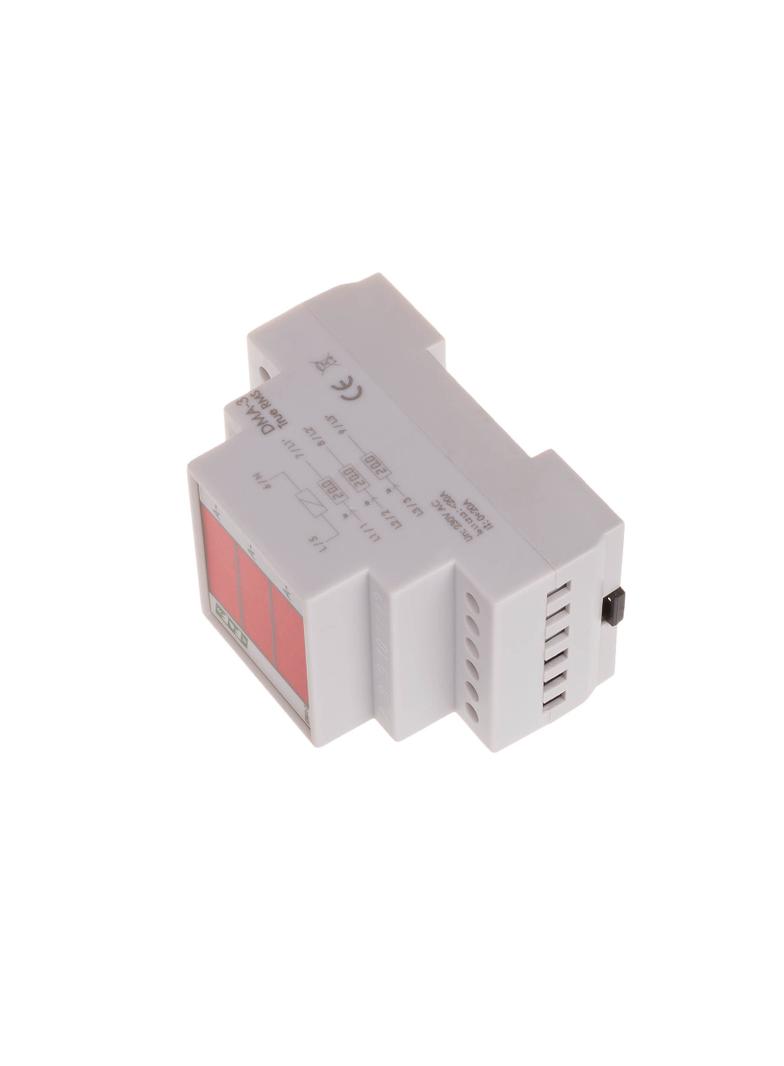 cyfrowy wskaźnik wartości natężenia prądu, trójfazowy DMA-3 true RMS, pomiar półpośredni 200/5A