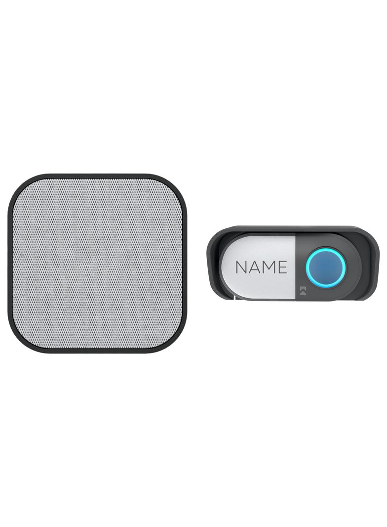 ATEL DC, dzwonek bezprzewodowy bateryjny, learning system, 38 dźwięków, 150m, czarny