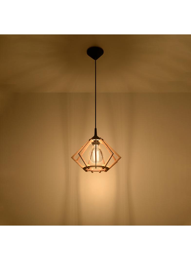 Sollux Lampa wisząca POMPELMO naturalne drewno SL.0393
