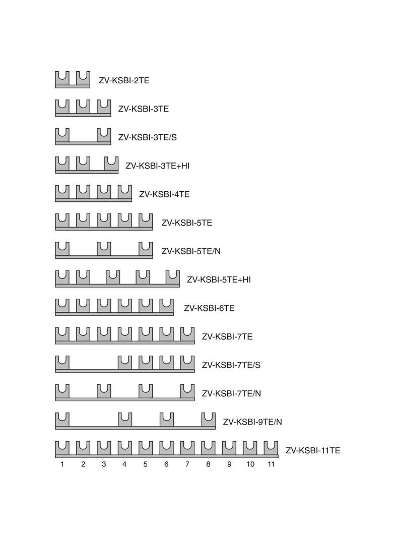 ZV-KSBI-11TE Mostki łączeniowe do ograniczników przepięć 263970 EATON