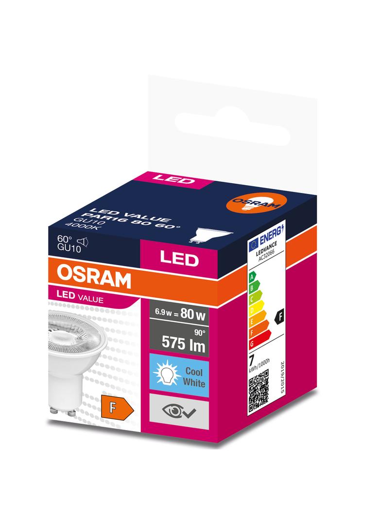 Lampa LED VALUE non-dim PAR16 80 60° 6,9W 840 230V GU10