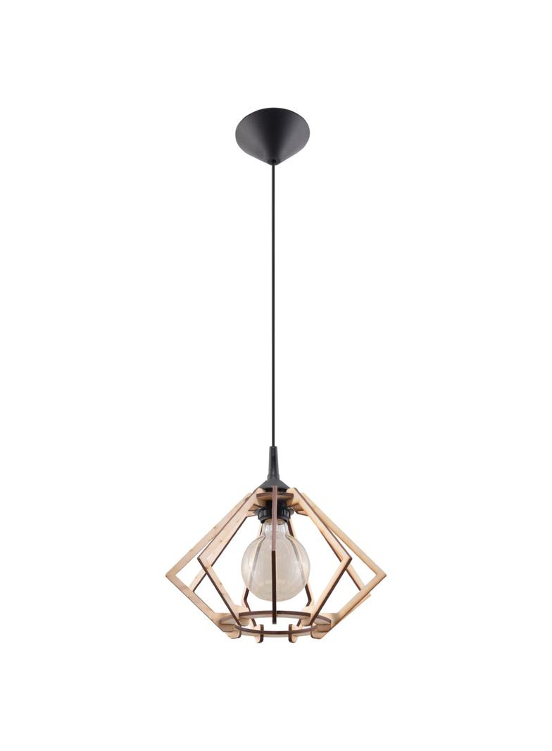 Sollux Lampa wisząca POMPELMO naturalne drewno SL.0393