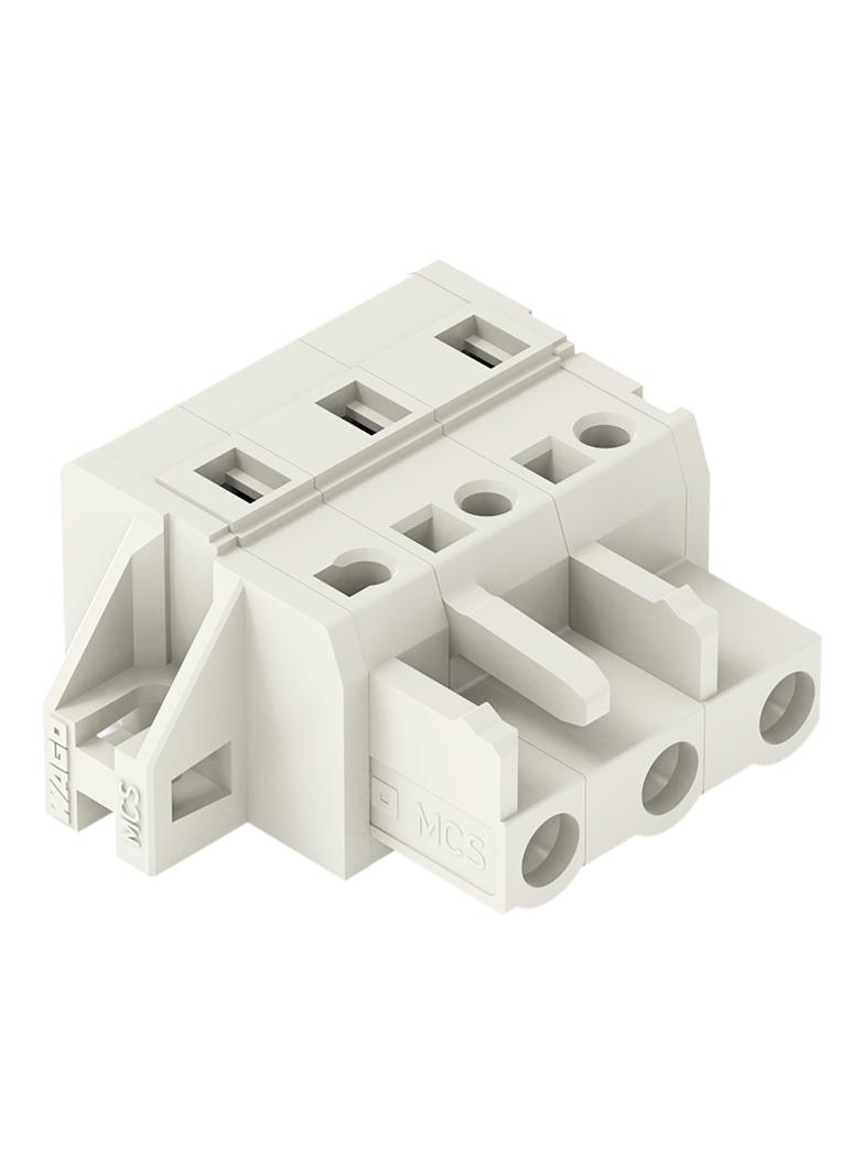 Gniazdo MCS‑MIDI Classic 3‑biegunowe jasnoszare raster 7,5mm 721‑203/031‑000 /50szt./ WAGO