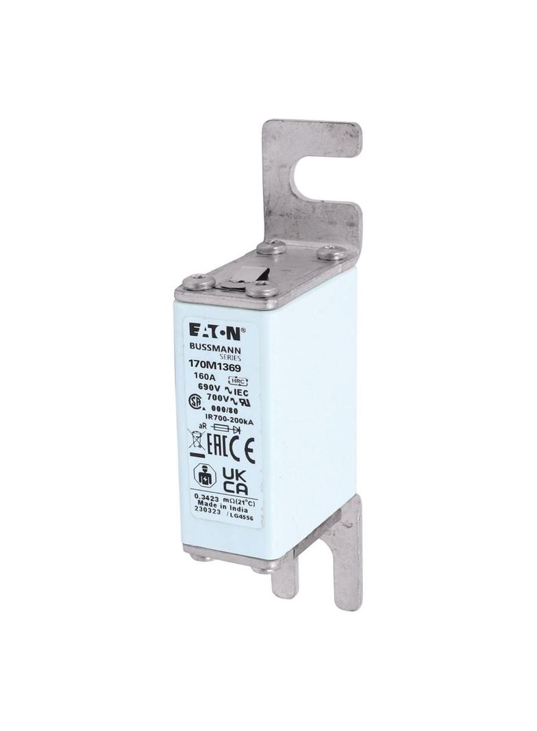 160A 690V IEC aR 000/80 SQ BODY IND FUSE Wkładka szybka 160A AC 690V DIN 000 21x40x100 mm, 170M1369