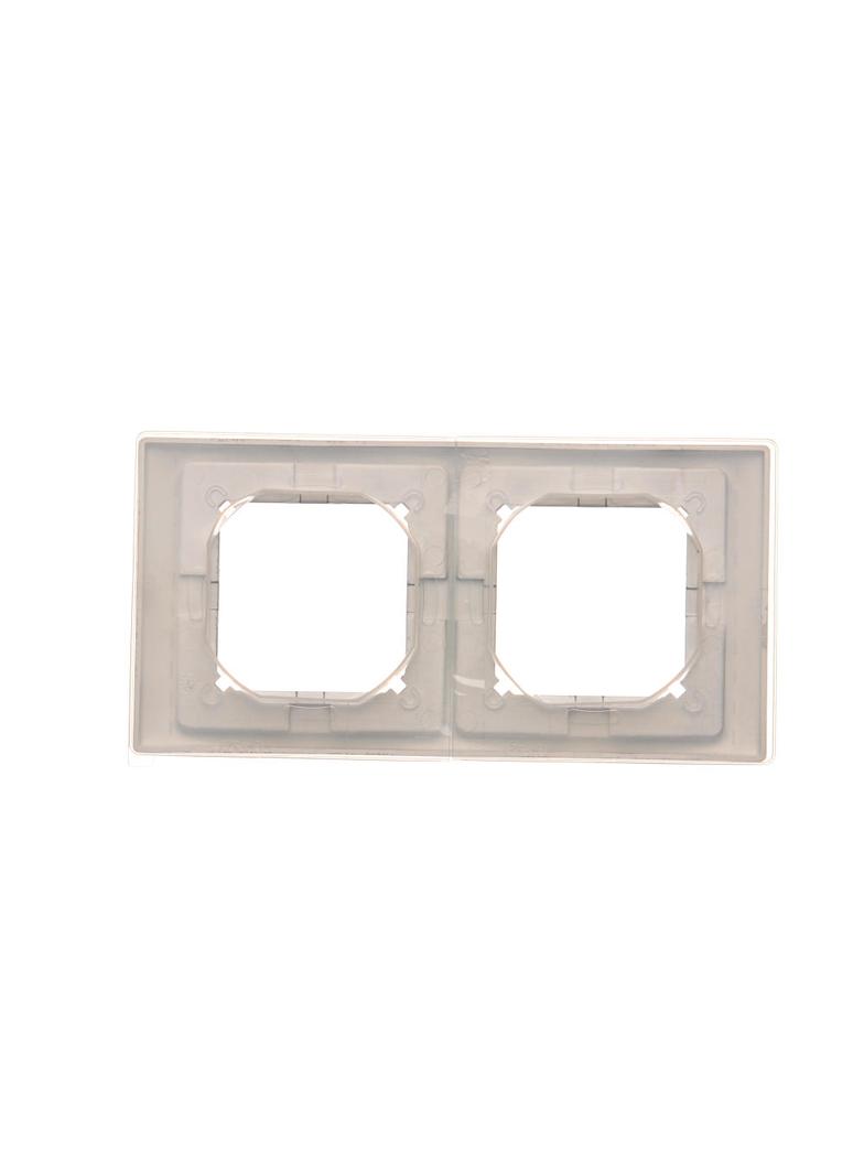 Simon Basic Neos Ramka 2-krotna NEOS do wersji bryzgoszczelnej IP44 z kompletem uszczelek stal inox BMRC2B/21 KONTAKT