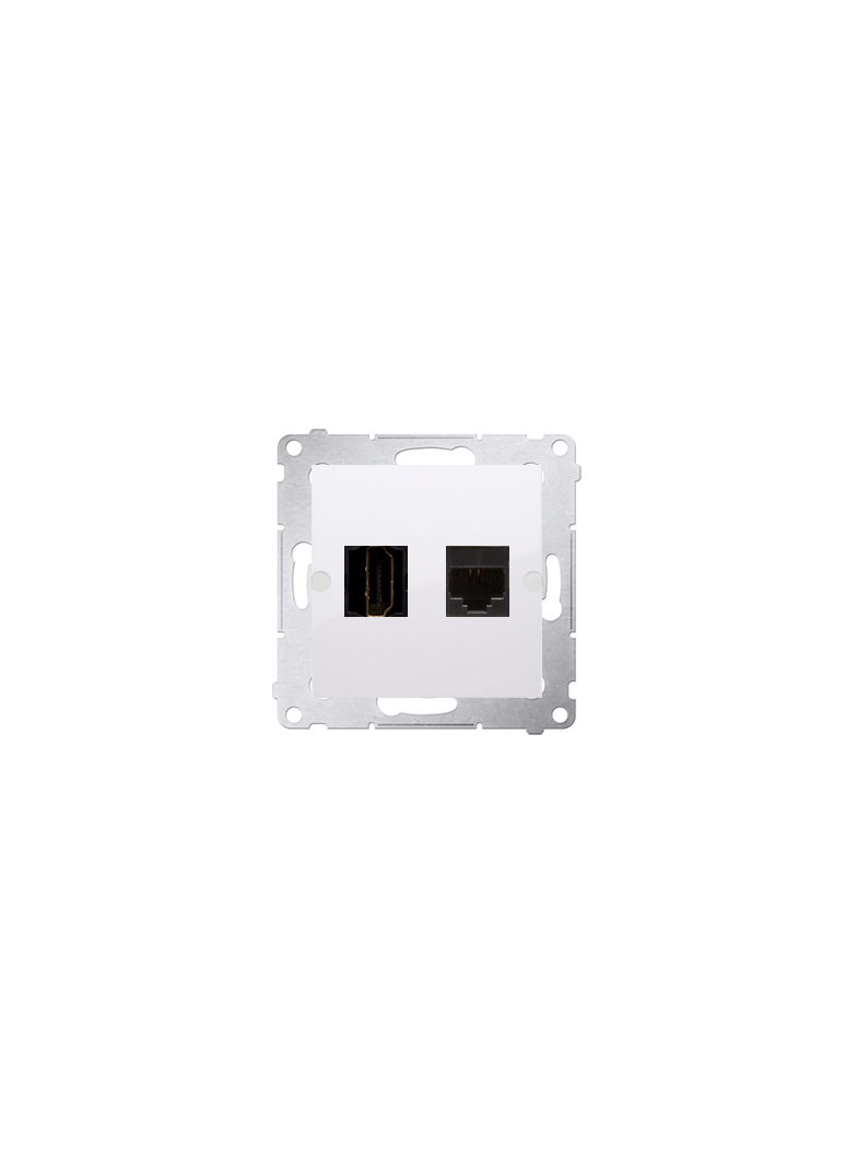Simon 54 Gniazdo HDMI + RJ45 kat.6. biały DGHRJ45.01/11 KONTAKT
