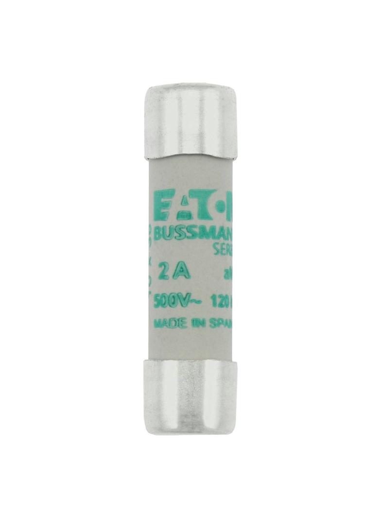 CYLINDRICAL FUSE 10 x 38 2A AM 500V AC Wkładka cylindryczna 10 x 38mm 2A AM 500V AC C10M2 EATON