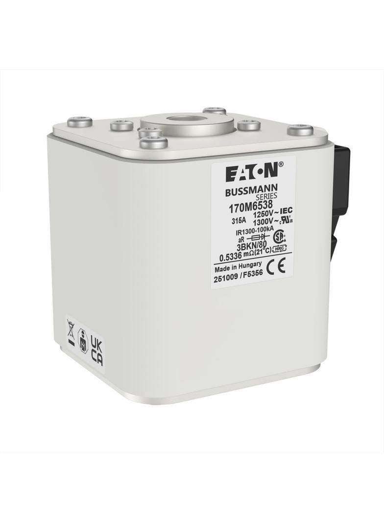 FUSE 315A 1250V 3BKN/80 AR CU Wkładka szybka 315A AC 1250V rozmiar 3 76x92x83 mm aR IEC UL 170M6538