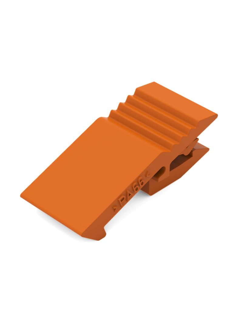 zaczep montażowy do wtyków 2-torowych pomarańczowy