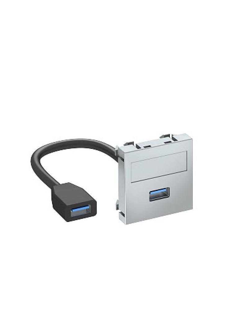 MTG-U3A F AL1, Wspornik multimedia USB 3.0 A-A, z kbl., gn.-gn.