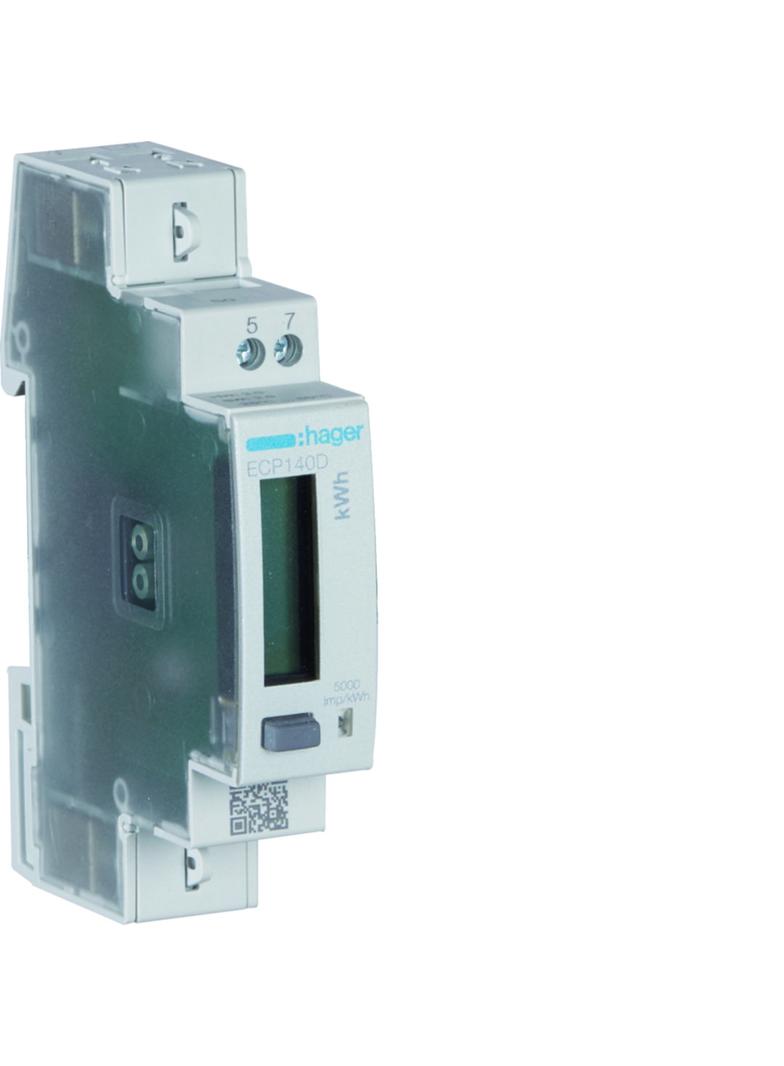 agardio.measure Licznik energii elektrycznej 1-fazowy, 40A 1M, wyjście imp., MID