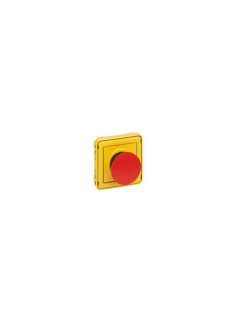 Plexo55 Wyłącznik Awaryjny Szary/Żółty 3A-250V  069547 LEGRAND