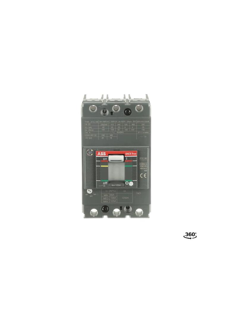 XT1C 160 TMD 125-1250 3p F F wyłącznik kompaktowy 1SDA067398R1 ABB