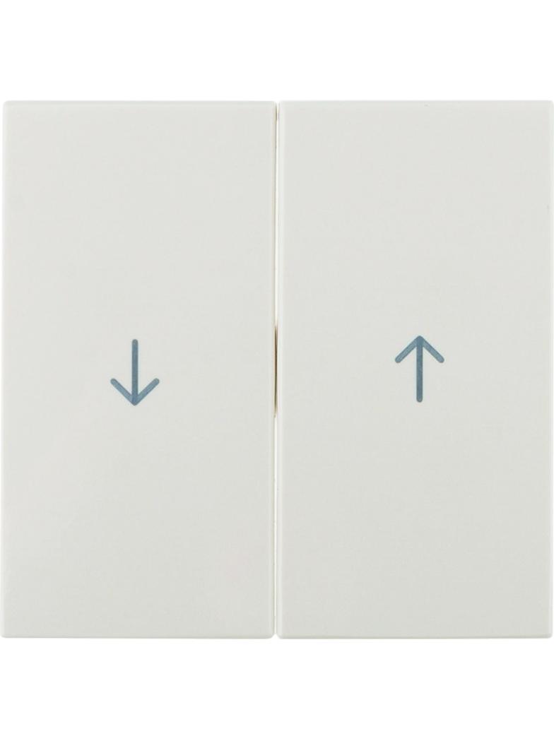 BERKER B.Kwadrat Klawisze nadrukowany symbol strzałka do łącznika żaluzjowego krem 5316258992 HAGER