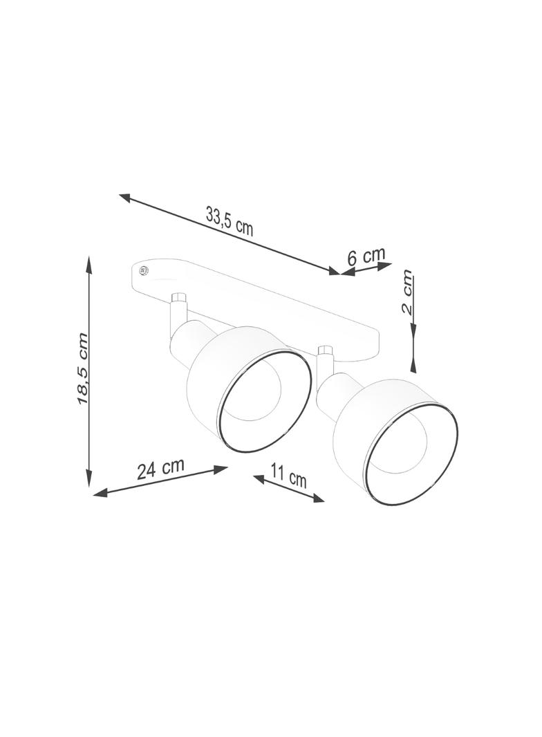 Plafon ELBA 2 biały