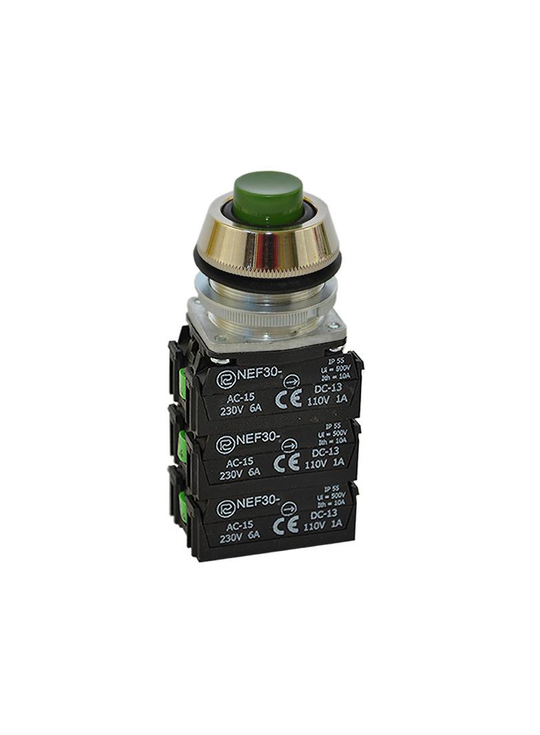 Przycisk NEF30-UWX5Y zielony W0-NEF30-UW X5Y Z PROMET