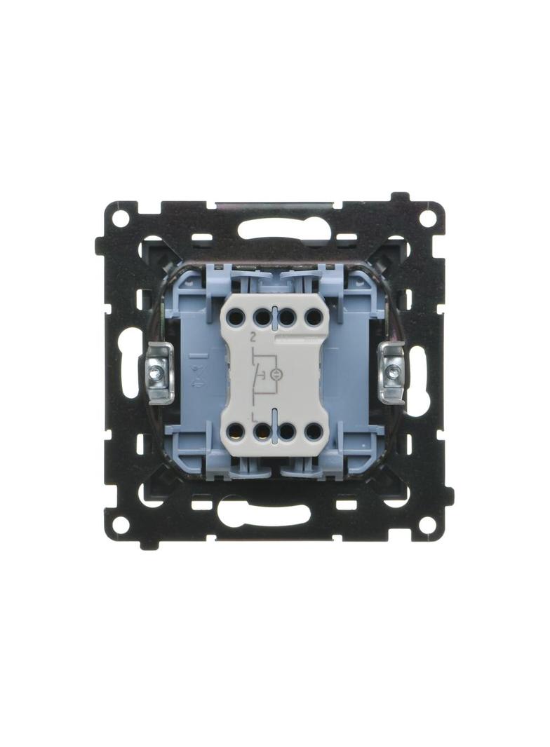 Simon 55 Przycisk zwierny /światło/ z podświetleniem LED szybkozłączka Grafitowy mat