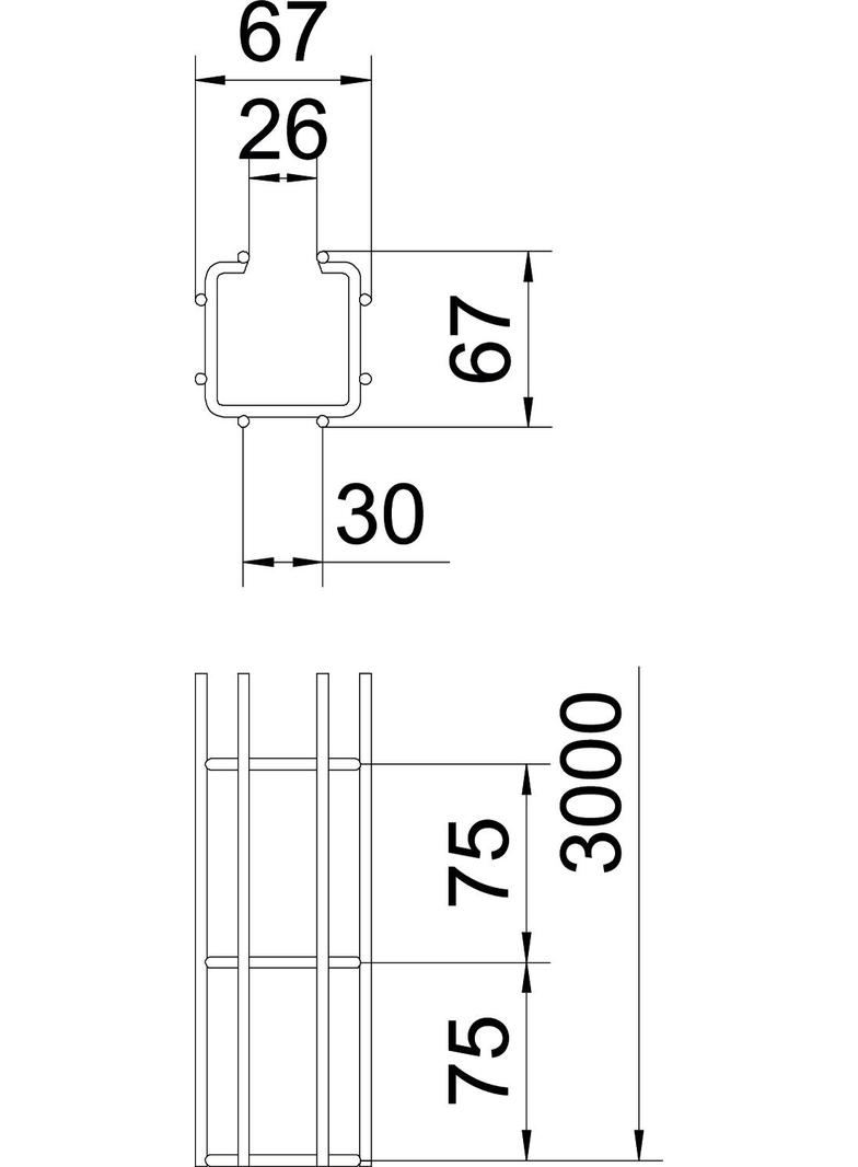 SIATKOWE KORYTKO KAB.CGR 50X50