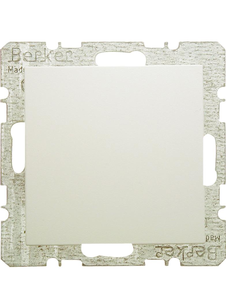 BERKER B.Kwadrat/S.1 Zaślepka z płytką czołową z cokołem i pazurkami krem 6710098982 HAGER