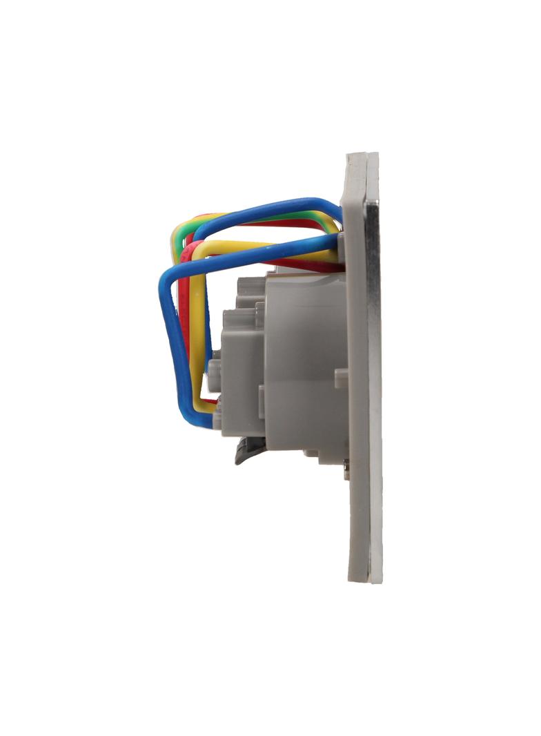 Hermetyczne gniazdo elektryczne podwójne IP55 stal nierdzewna OR-AE-1398 ORNO