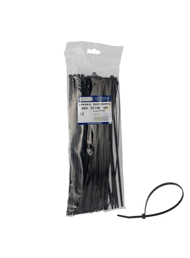 Opaska czarna OZC 25-140 UV (100szt)  25.103 OPATÓWEK