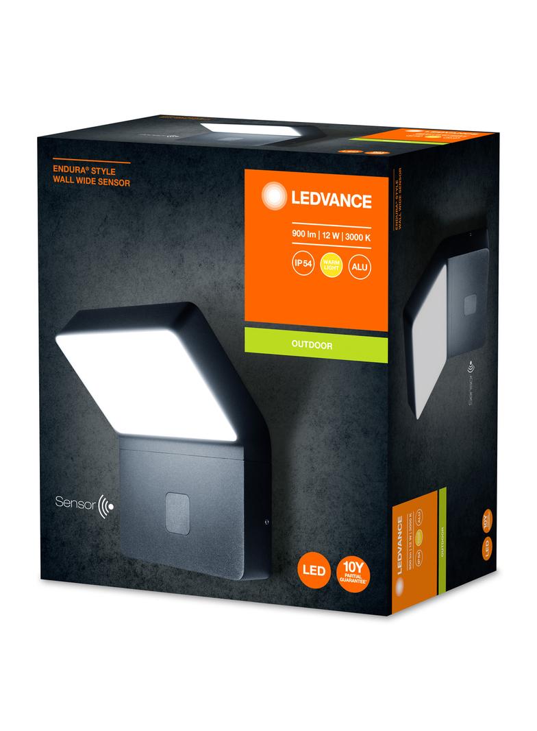 ENDURA STYLEWALL WIDE SENSOR 12W DG LEDV Oprawa zewnętrzna