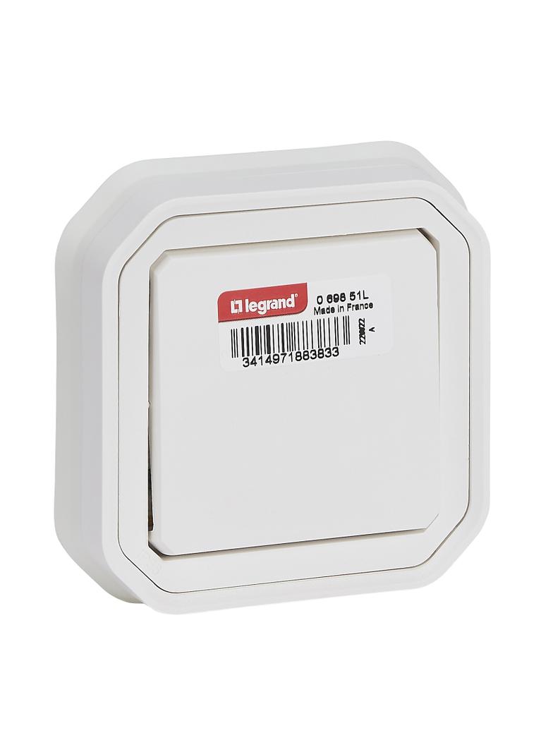 PLEXO Łącznik schodowy hermetyczny IP55 podtynkowy KOMPLET biały 069851L LEGRAND