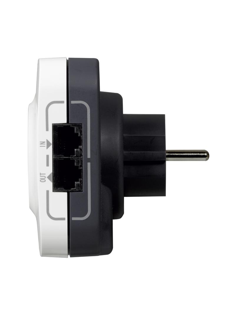 Gniazdo 2P+Z Z Gniazdami Rj45 (1 Wejście + 1 Wyjście) Helmo 050670 LEGRAND