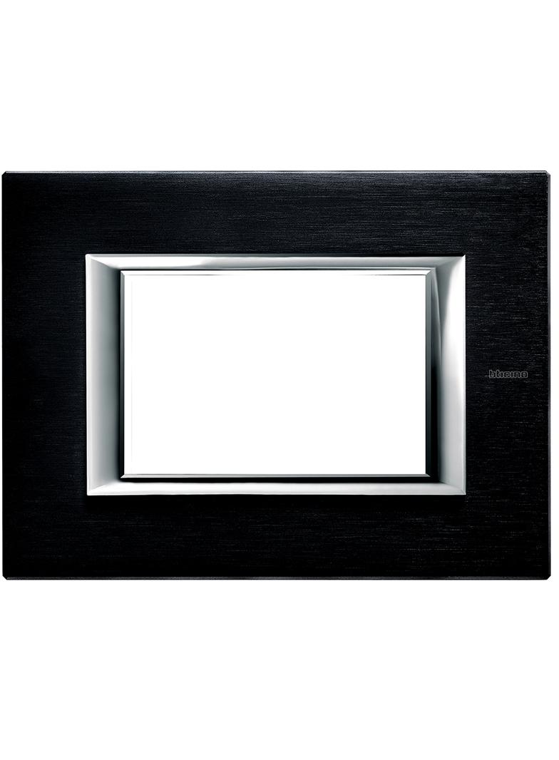 AXOLUTE - RAMKA PROTOKĄTNA 3 MODUŁY BRUSHED ANTHRACITE, Bticino