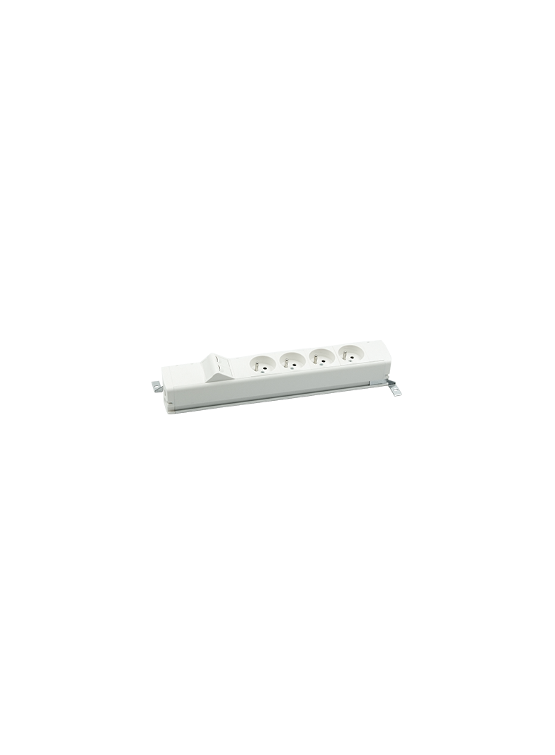 "Simon 480 TS48-130E400K0-30 Listwa standardowa 4 gn. typ E i płytka 2xRJ45 keystone