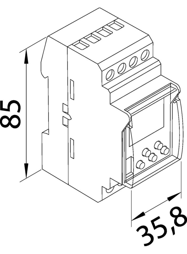 Tygodniowy zegar cyfrowy 16A 1-krotny EGN103 HAGER