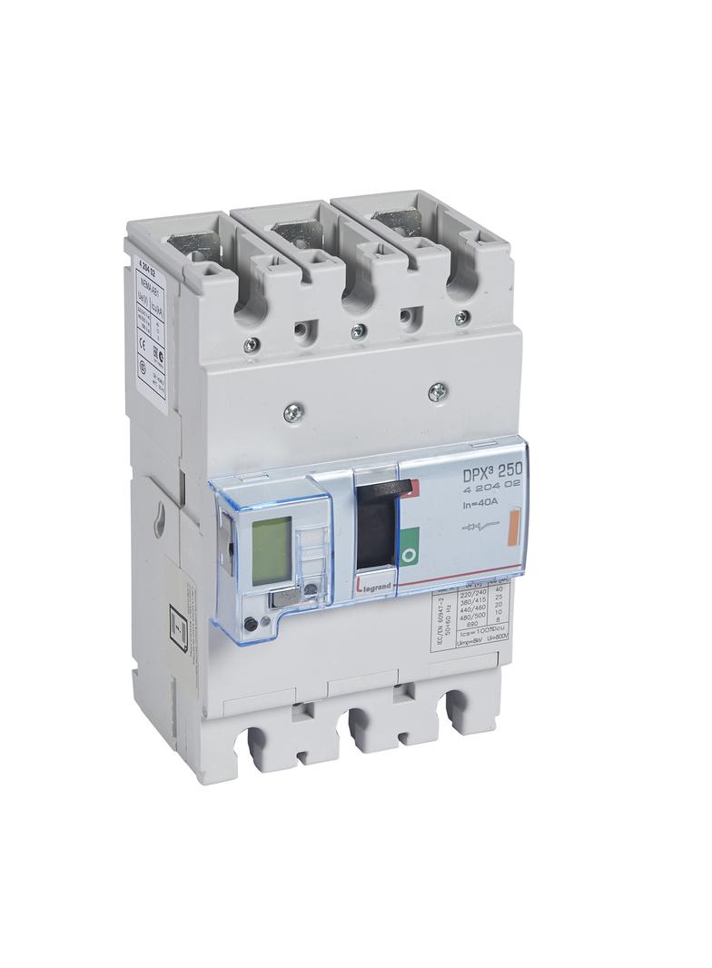 Wyłącznik DPX3 250 El+P 3P 40A 25Ka 420402 LEGRAND