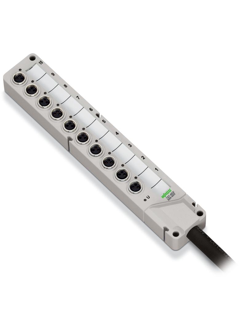 moduł przyłączeniowy 4-torowy/3-biegunowy z przewodem 10m