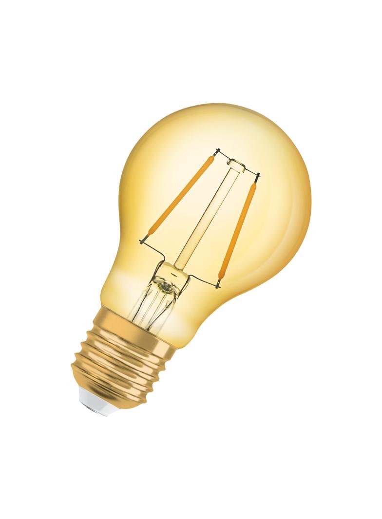 Żarówka LED Vintage 1906 LED CL A FIL GOLD 22 non-dim 2,5W/824 E27 4058075293199 LEDVANCE