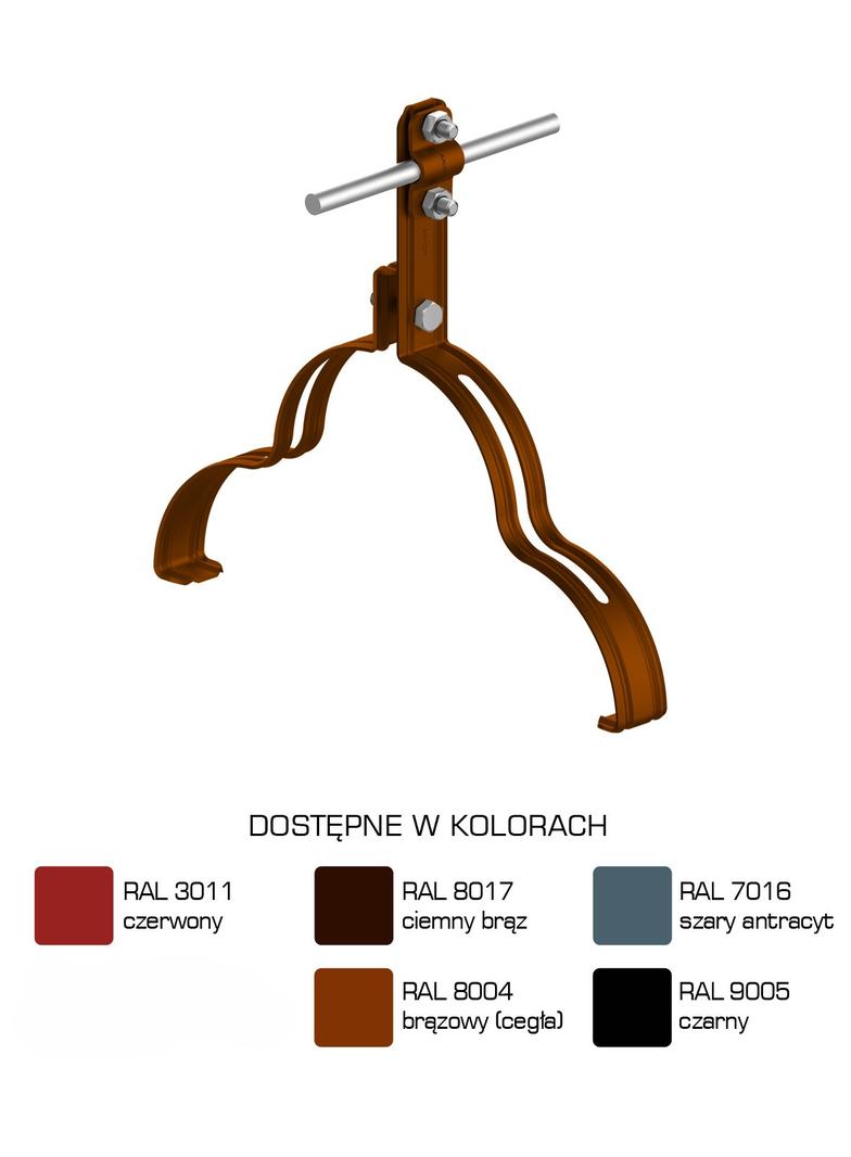 AN-15H/LA/-N Uchwyt gąsior.prof. Z-śruba WZÓR 8 H=10 cm /LA/