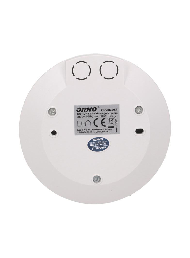 Czujnik ruchu 360 st. IP20, 2000W, ultra płaski - 2,5cm, mini OR-CR-258 ORNO